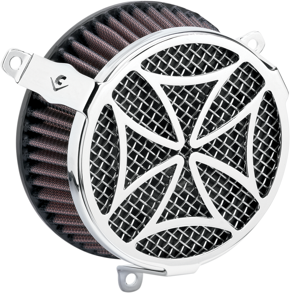 COBRA Cross Air Filter - Chrome - VT1300 06-0133-02-SB