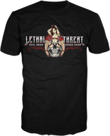 LETHAL THREAT Evil Iron T-Shirt – Schwarz – XL LT20893XL 