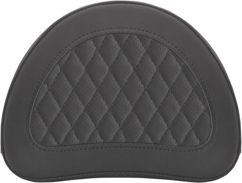 SADDLEMEN Sissy Bar Pad - Lattice Stitched - Black 0513SM