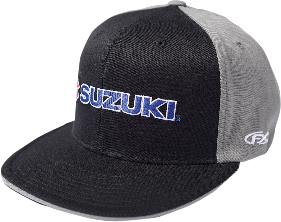 FACTORY EFFEX Suzuki Flexfit® Hat - Black/Gray - Small/Medium 15-88454