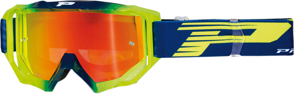 Gafas PRO GRIP Venom - Azul marino/Amarillo Fluo PZ3200BLGFFL 