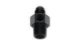 Vibrant -6AN Male to 3/8in NPT Male Union Adapter Fitting w/ 1/8in NPT Port 16496