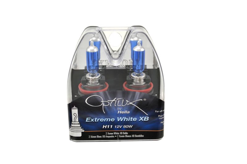 Hella Optilux XB Extreme Type H11 12V 80W Blue Bulbs - Pair LAH71071032