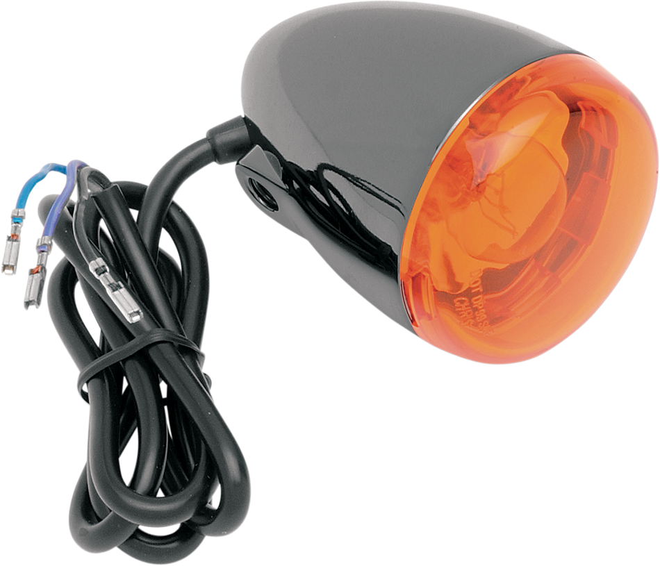 CHRIS PRODUCTS Turn Signal - Black Nickel/Amber 8500A-BN