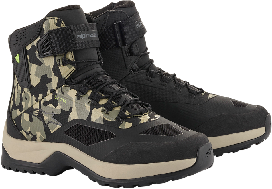 ALPINESTARS CR-6 Drystar® Shoes - Black/Brown/Green - US 10 2611020160910