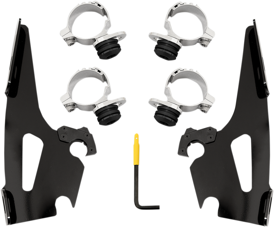 MEMPHIS SHADES Fats/Slim/Sportshield Mounting Kit - Black - Scout MEB2019