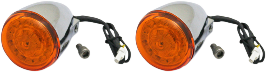 CUSTOM DYNAMICS ProBEAM® Turn Signals - Chrome/Amber PB-IND-RTS-A-C