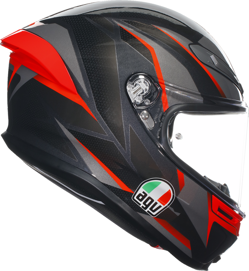 AGV K6 S Helmet - Slashcut - Black/Gray/Red - XL 2118395002014XL