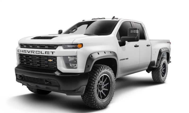 Bushwacker 19-21 Chevrolet Silverado 2500 / 3500 HD (Excl. Dually) Forge Style Flares 4pc - Black 48146-08