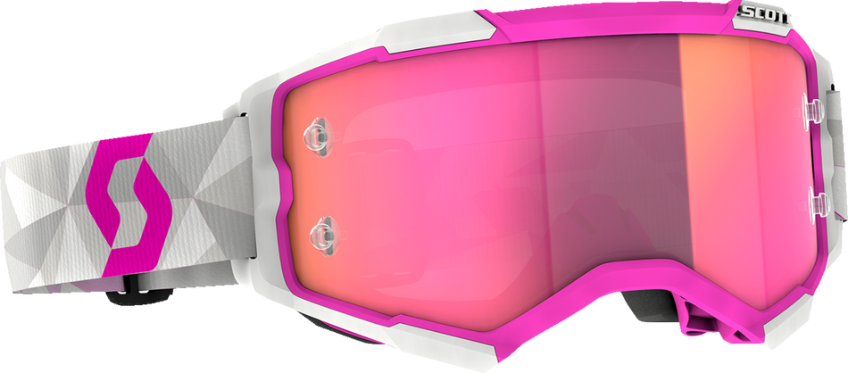 SCOTT Fury Goggles - JP 61 - White/Pink - Pink Chrome 414227-1087340