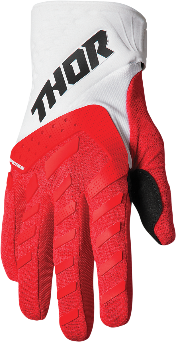 THOR Jugend Spectrum Handschuhe - Rot/Weiß - 2XS 3332-1607 