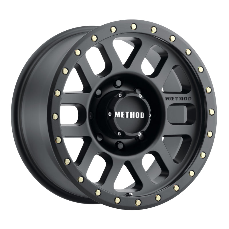 Method MR309 Grid 17x8.5 0mm Offset 8x6.5 130.81mm CB Matte Black Wheel MR30978580500