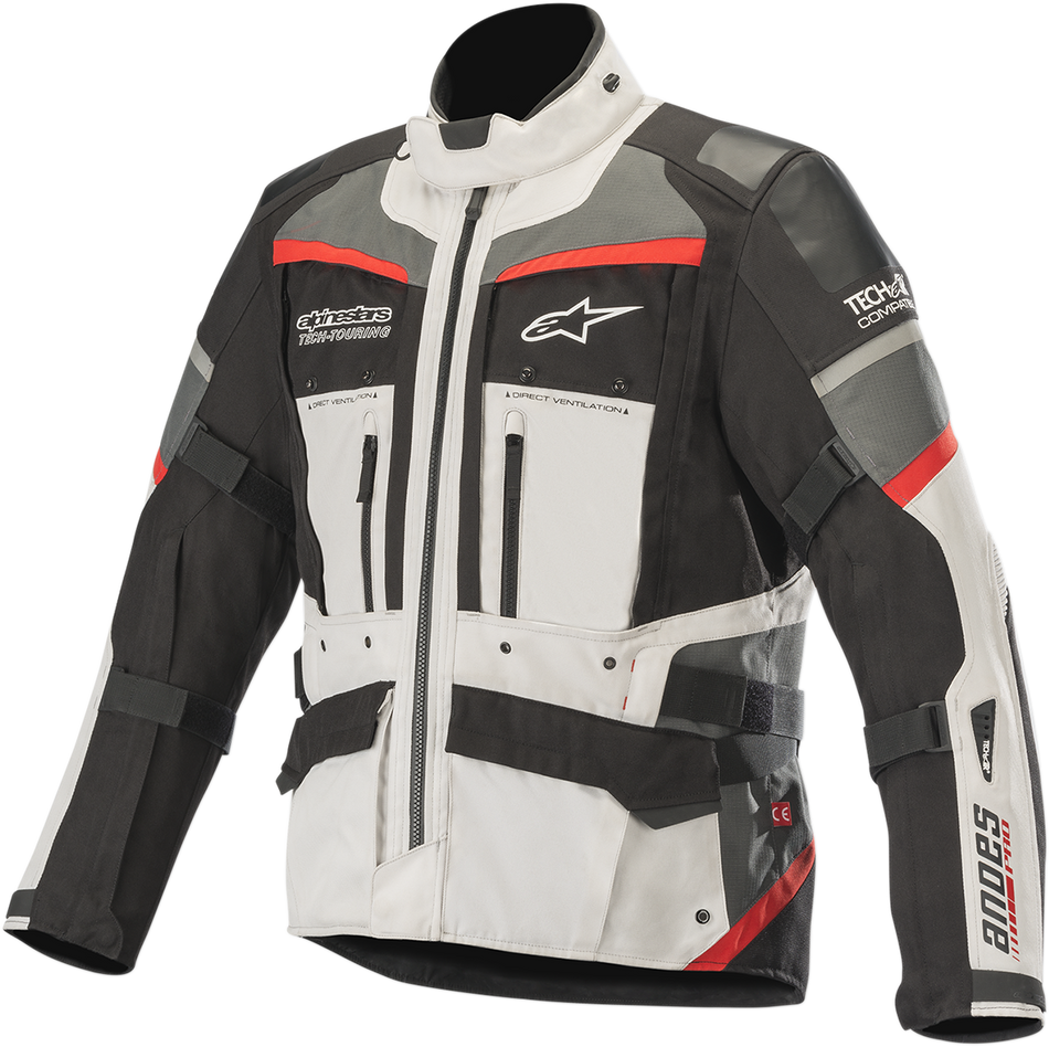 ALPINESTARS Andes Pro Drystar® Jacket - Gray/Black/Red - Small 3207119-9113-S