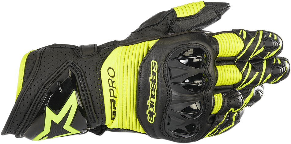 Guantes ALPINESTARS GP Pro R3 - Negro/Amarillo Fluo - 3XL 3556719-155-3XL 