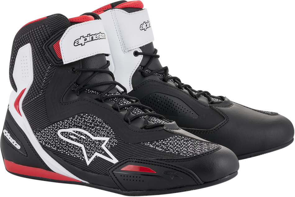 ALPINESTARS Faster-3 Rideknit® Shoes - Black/White/Red - US 13 2510319123-13