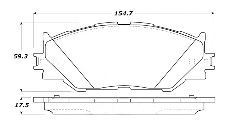 StopTech Street Touring 06-10 Lexus IS250 Front Brake Pads 308.1178