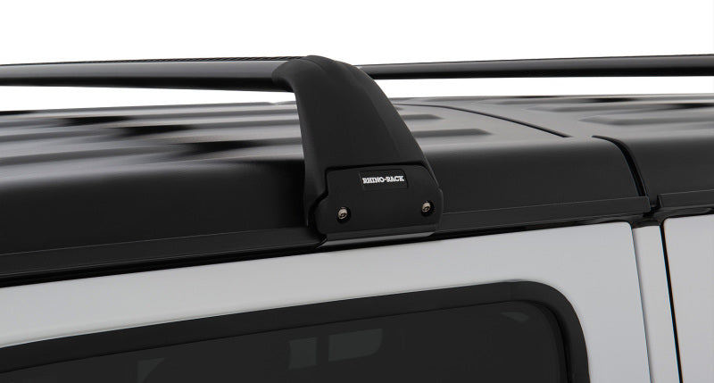 Rhino-Rack 07-22 Jeep Wrangler JK/JL 4 Door Hard Top Vortex SG 2 Bar Roof Rack - Black SG59