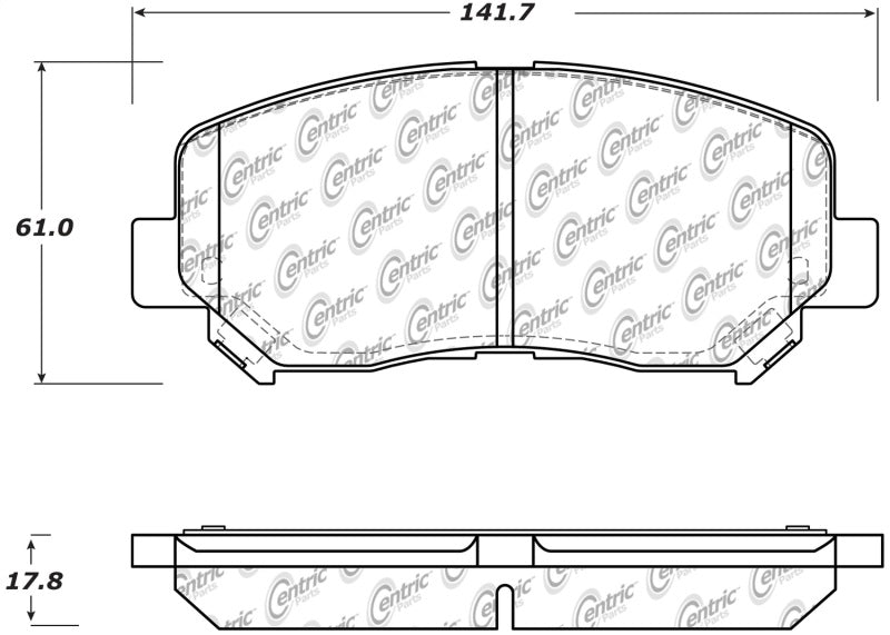 StopTech Performance Front Brake Pads 13-14 Dodge Dart/Jeep Cherokee 309.164