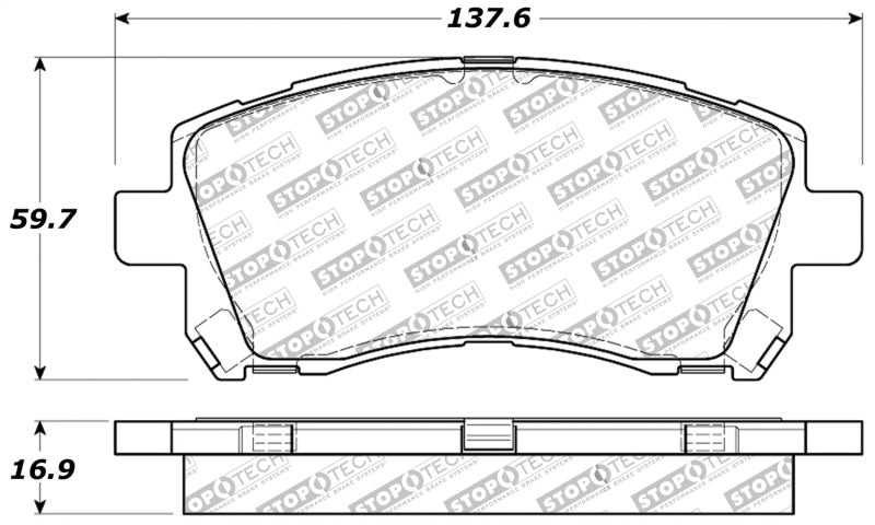 StopTech Performance 02-03 WRX Front Brake Pads 309.0721