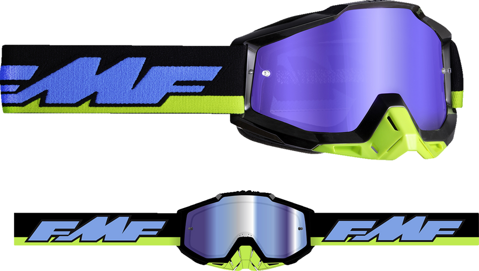 FMF PowerBomb Goggles - Talladega - Blue Mirror F-50037-00008 2601-3180