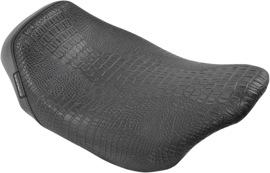 LE PERA Bare Bones Solo Seat - Croc - Black - FL LK-005CRBLK