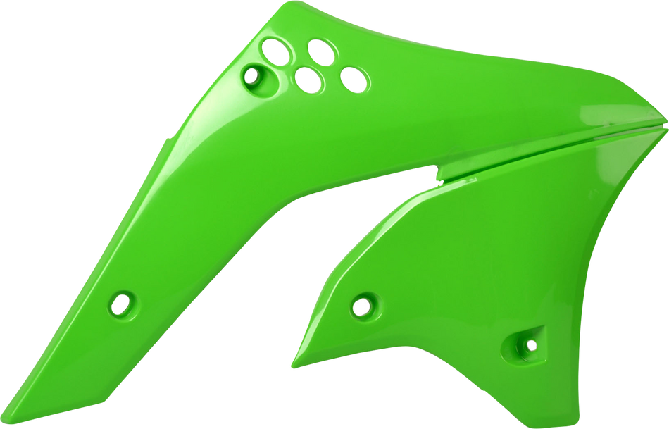 Cubierta de radiador POLISPORT - OEM Verde - KX 250F 8426200006