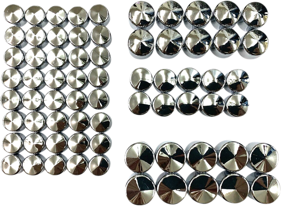 DRAG SPECIALTIES Engine Bolt Covers - Chrome - M8 352065