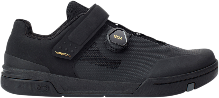 CRANKBROTHERS Stamp BOA® Shoes - Black/Gold - US 7.5 STB01080A-7.5