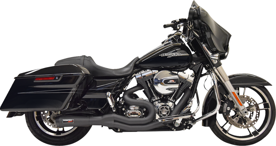 BASSANI XHAUST 2:1 Exhaust - Black 1F61B