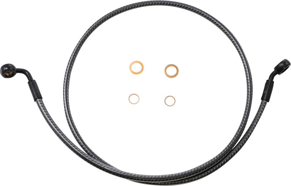 MAGNUM Brake Line - Front - 35/90 - 44" - KARBONFIBR 76144SW