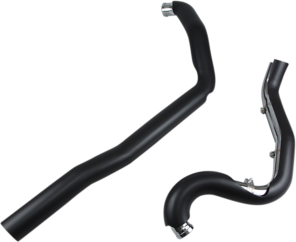 COBRA True Dual Headpipes - Black - '07-'08 FL 6251RB