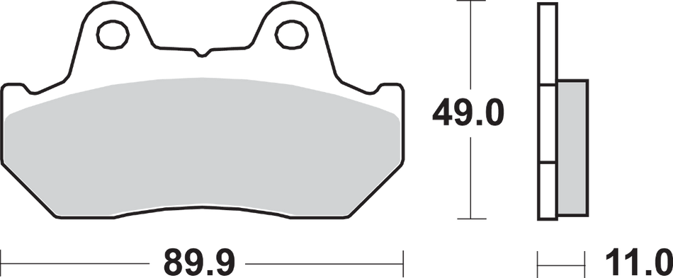 SBS LS Brake Pads - Honda - 542LS 542LS