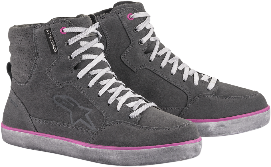 ALPINESTARS J-6 Waterproof Women's Shoes - Gray/Pink - US 10.5 2542220909511