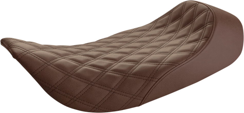 SADDLEMEN Renegade Solo Seat - Lattice Stitched - Brown 897-06-002BLS