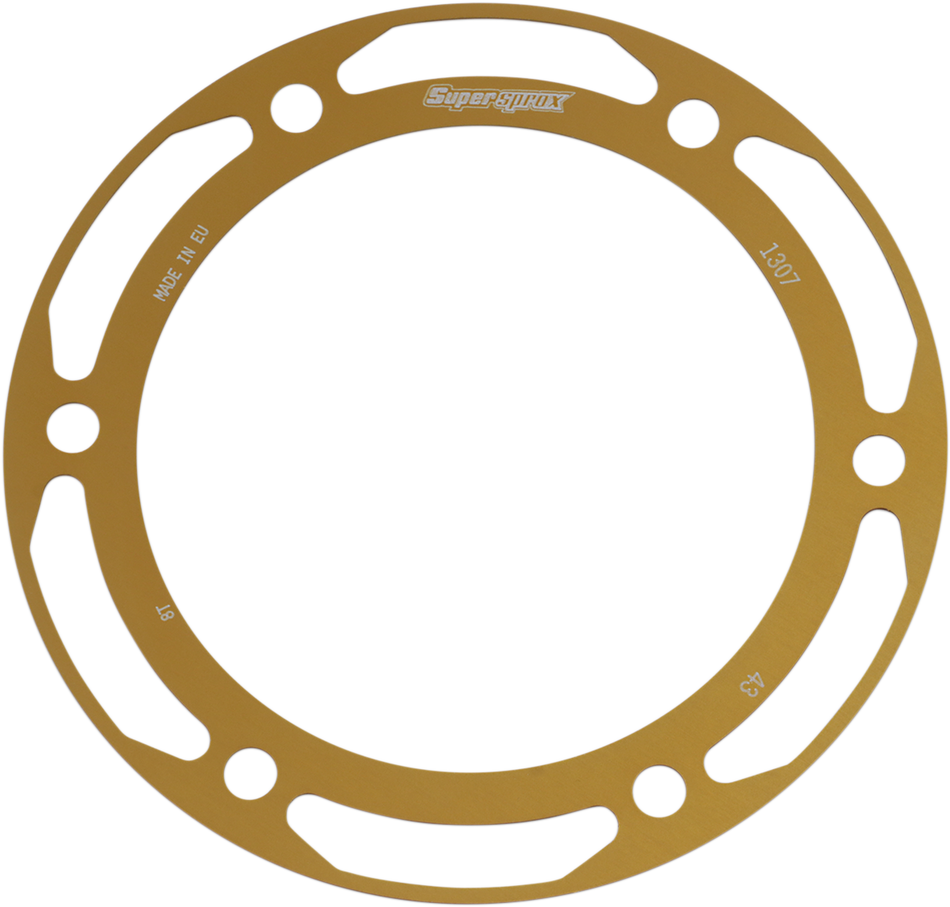 SUPERSPROX Edge Rear Sprocket Insert - Gold RACD1307-43-GLD