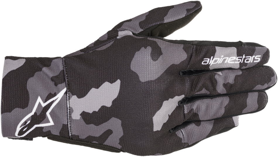 Guantes ALPINESTARS Reef - Negro/Gris camuflaje - Pequeños 3569020-9001-S 