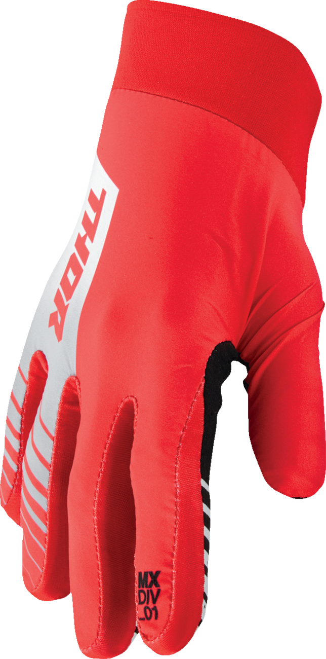 Guantes THOR Agile - Analógicos - Rojo/Blanco - XS 3330-7657 