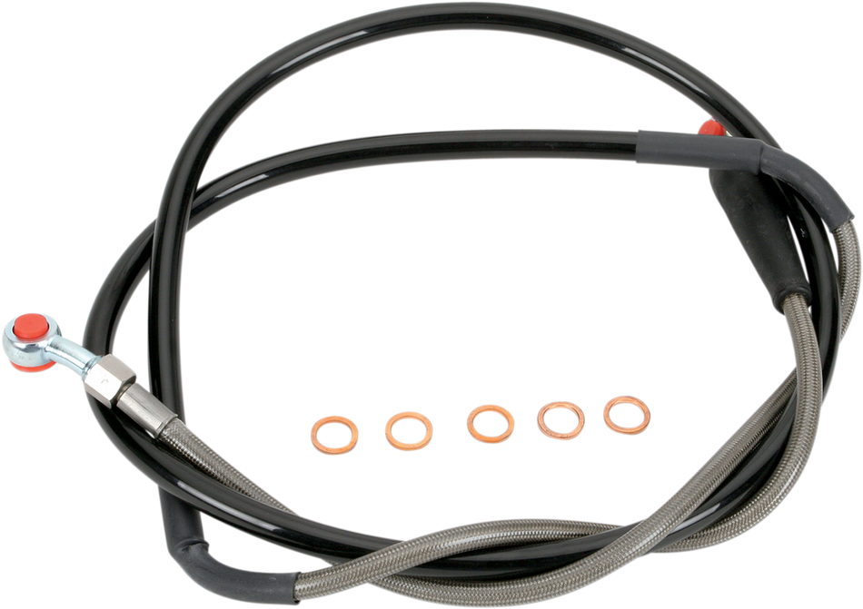 MOOSE RACING Brake Line - Front - Stainless Steel - Yamaha Y01-1-046/P