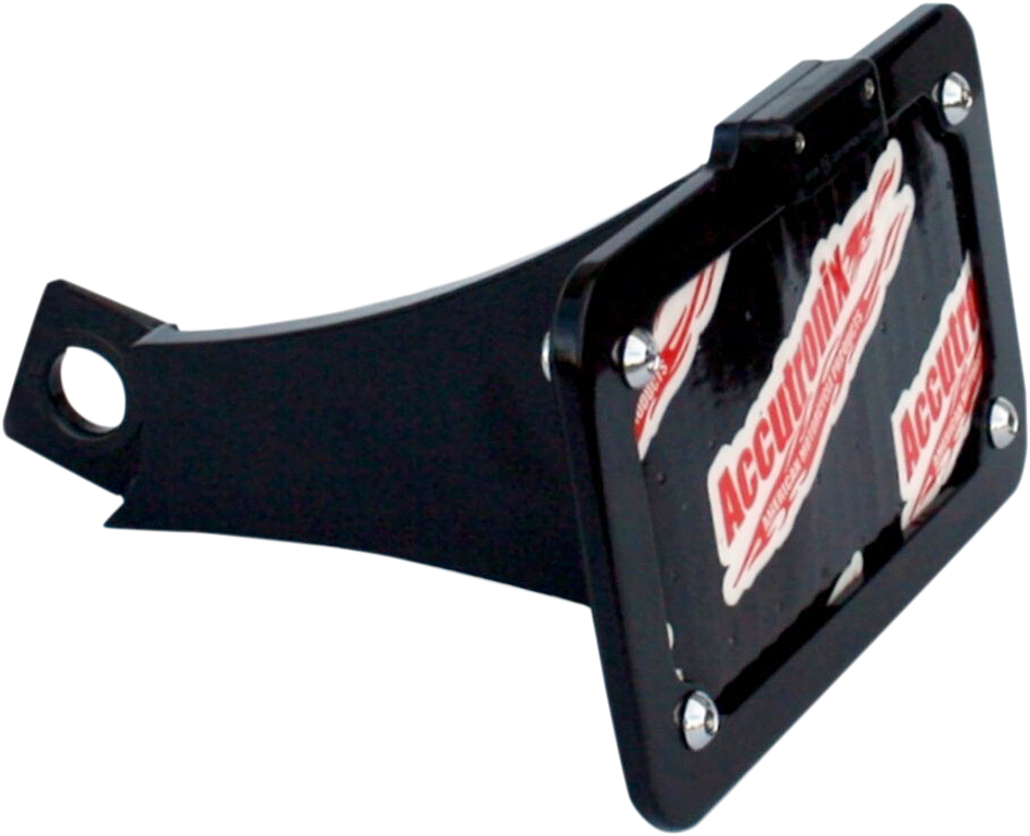 ACCUTRONIX Side Mount License Plate Assembly - Black LPF092HV-B