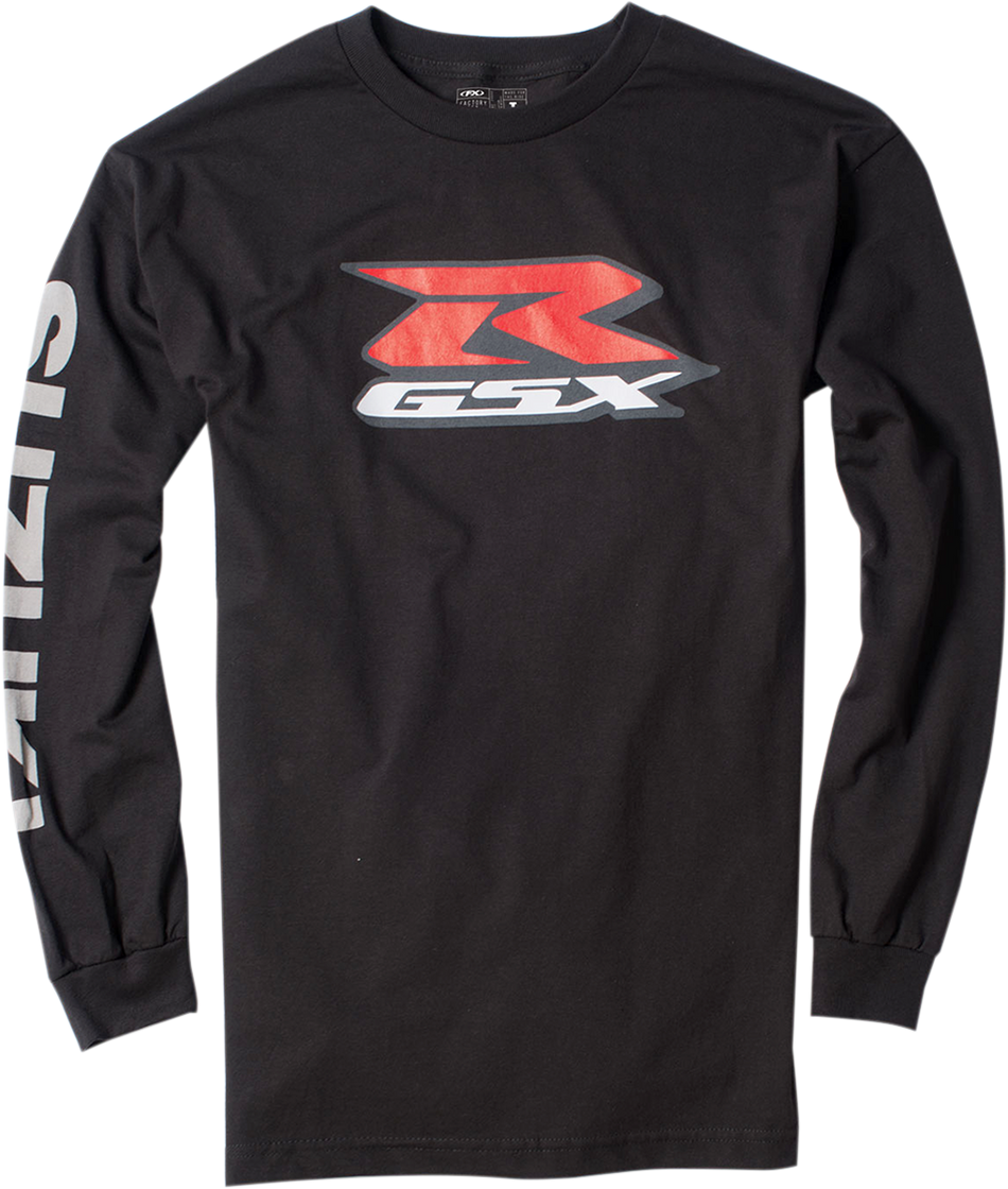 FACTORY EFFEX Suzuki GSXR Long-Sleeve T-Shirt - Black - Large 17-87414