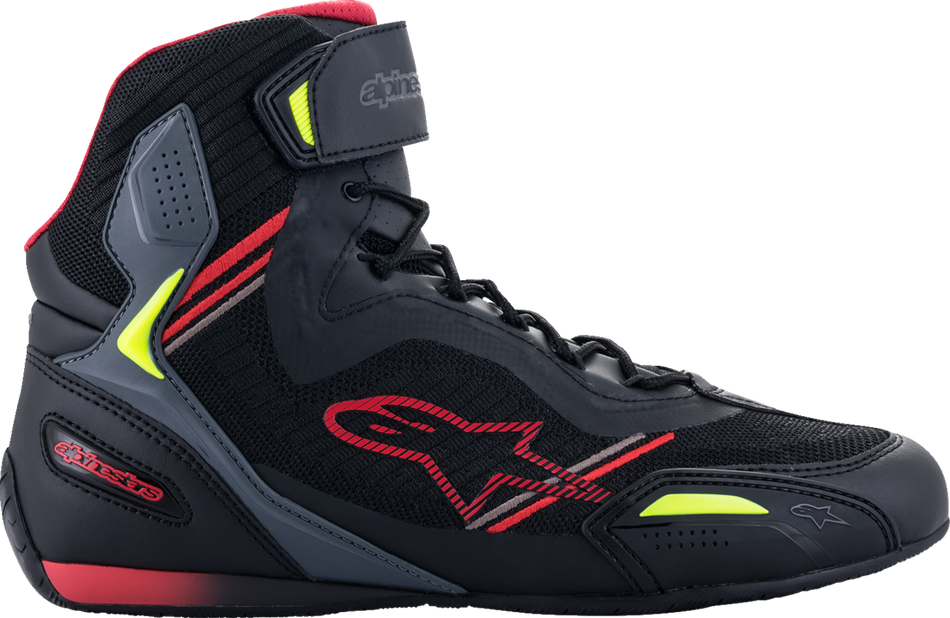 ALPINESTARS Faster-3 Rideknit® Shoes - Black/Red/Yellow - US 14 251031913614