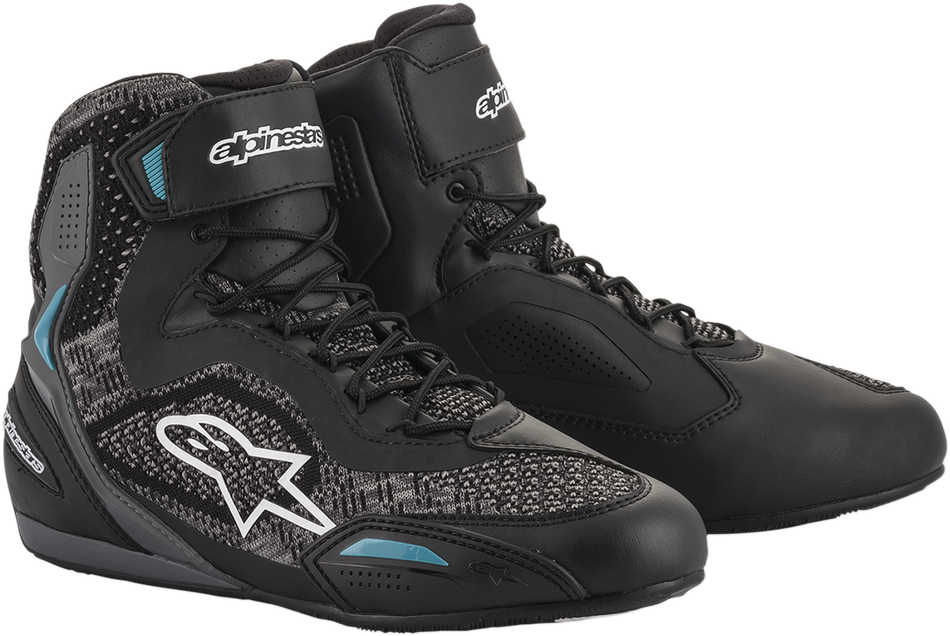 ALPINESTARS Stella Faster-3 Rideknit Shoes - Black/Teal - US 7 251052011707