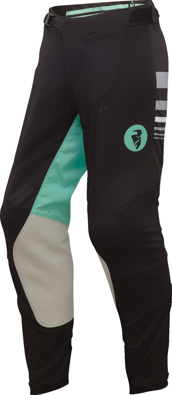 THOR Women's Prime Blaze Pants - Black/Mint - 13/14 2902-0355