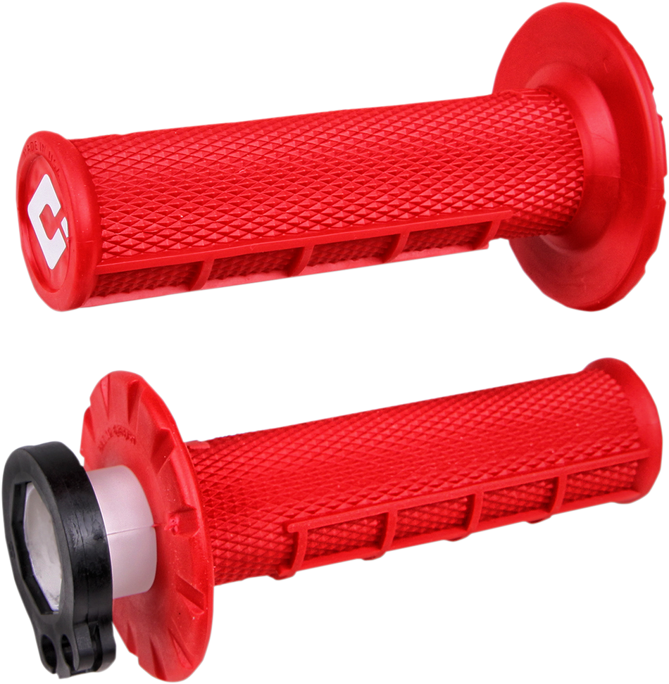 ODI Grips - MX - Half Waffle - Red H36HWR