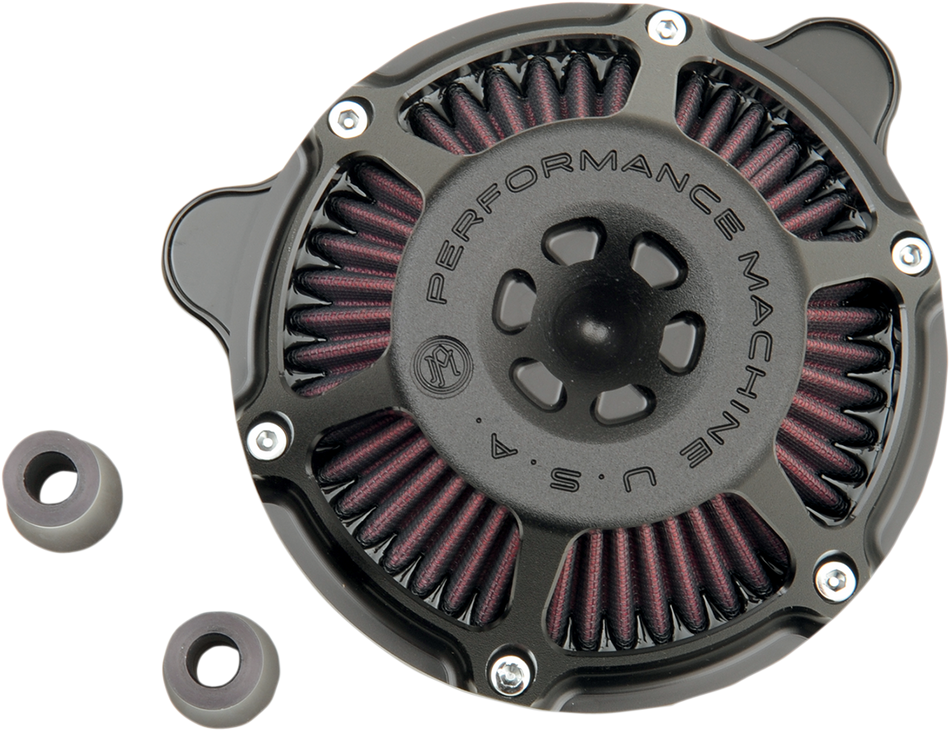 PERFORMANCE MACHINE (PM) Max HP Air Cleaner - Black Ops - CV/EFI 0206-2078-SMB