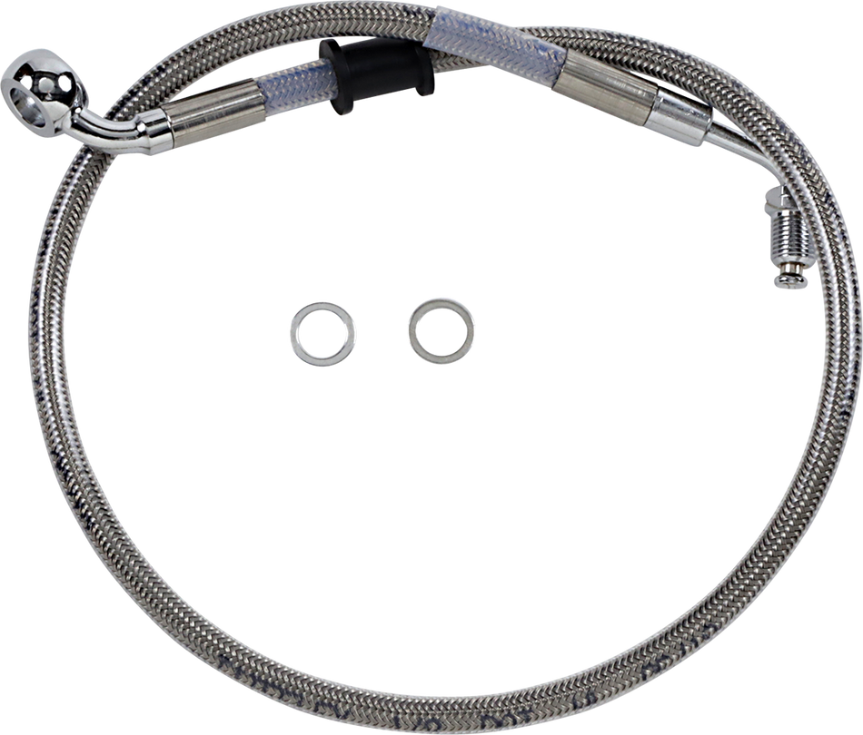 DRAG SPECIALTIES Brake Line - +2" - Stainless Steel - '18-'21 Softail 618604-2