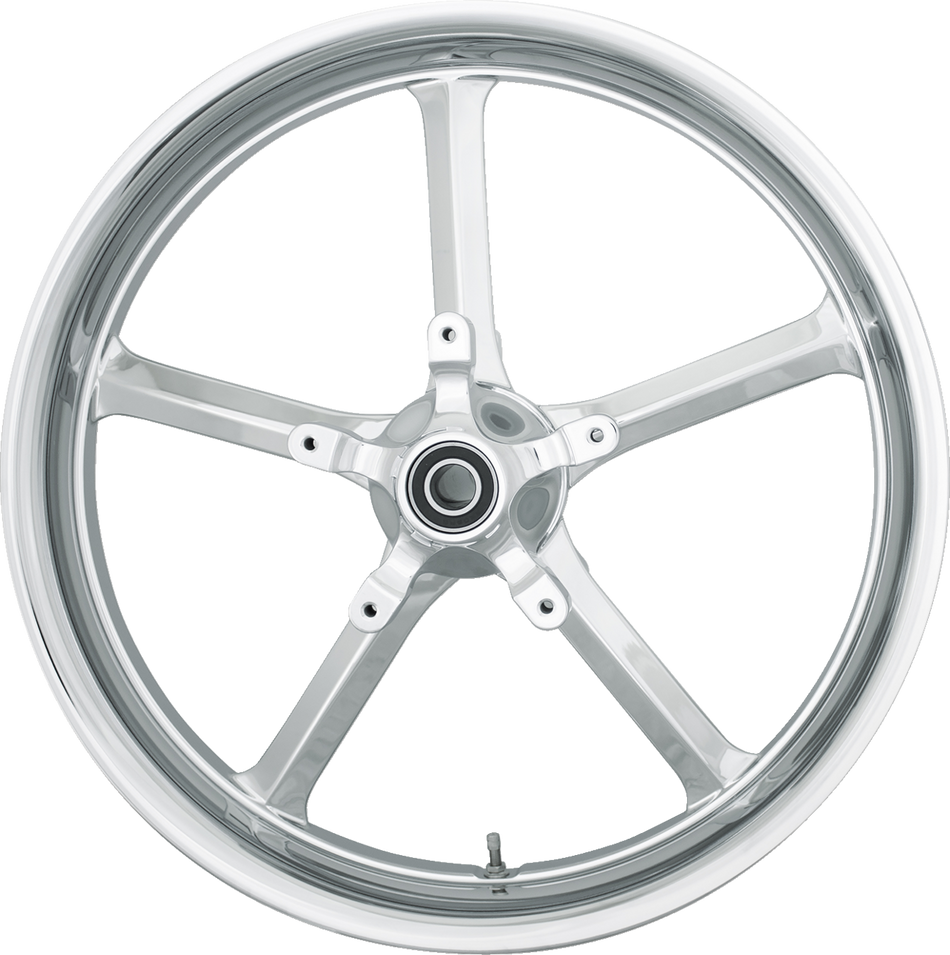 COASTAL MOTO Front Wheel - Rockstar - Dual Disc/ABS - Chrome - 21"x3.25" - FL ROC-213-CH-ABST