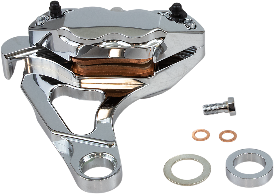 HAWG HALTERS 4-Piston Caliper - Rear - Chrome RKSTCC508A