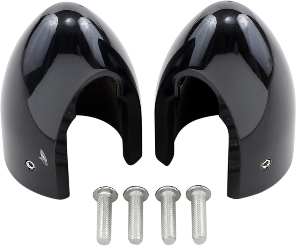 BARON Fork Bullets/Axle Nut Covers - Black BA-7800B