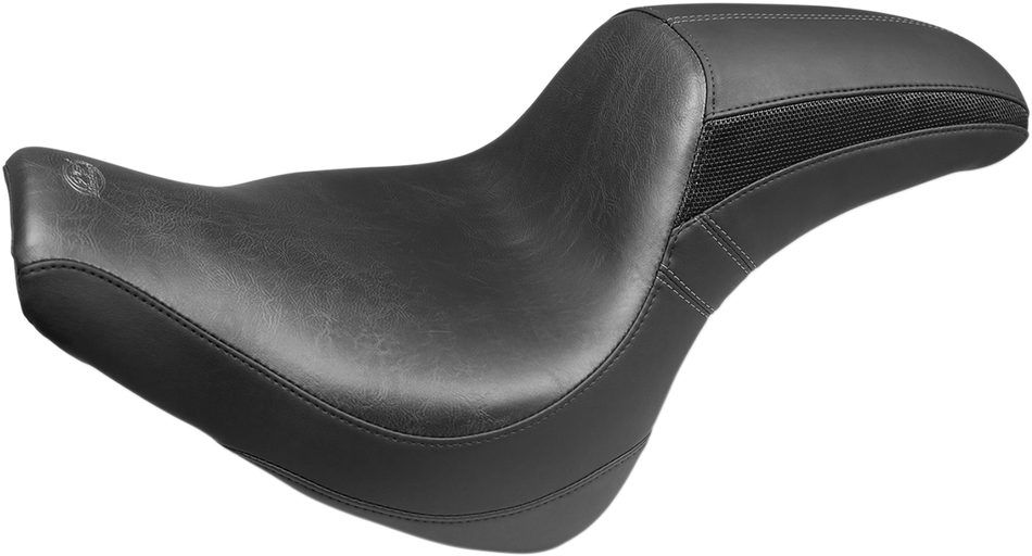 MUSTANG Seat - Tripper Fastback - Smooth - Black - FXFB 75709